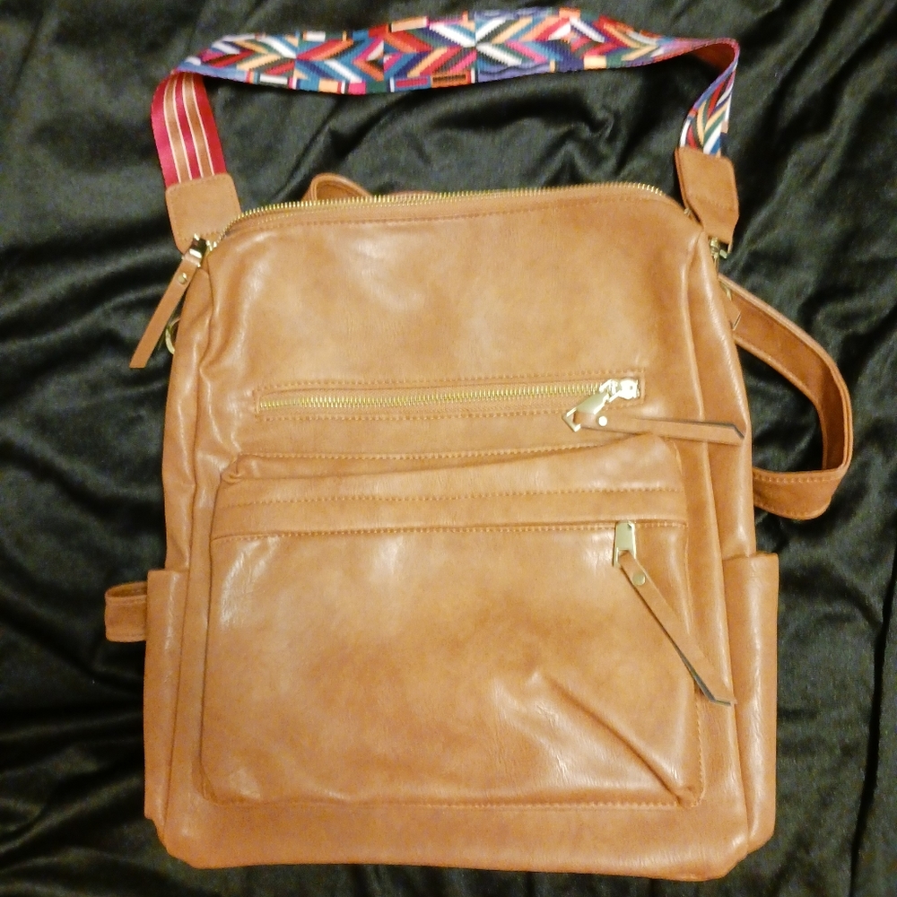 NWOT Faux Leather Purse/Backpack